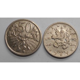 CZECHOSLOVAKIA 50 Haleru 1931