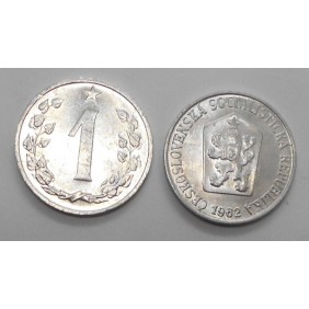 CZECHOSLOVAKIA 1 Haler 1962