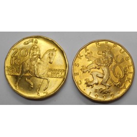 CZECH REPUBLIC 20 Korun 1999