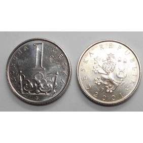 CZECH REPUBLIC 1 Koruna 2001