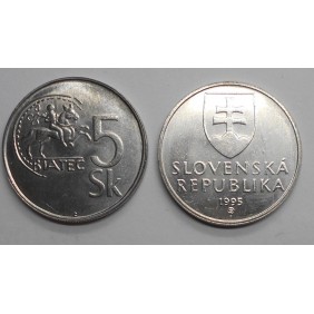 SLOVAKIA 5 Koruna 1995