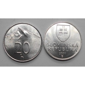 SLOVAKIA 20 Halierov 2001