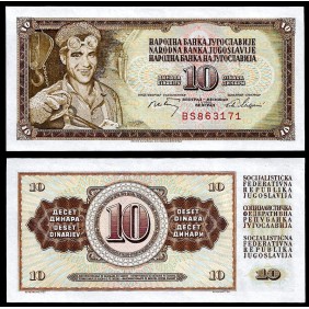 YUGOSLAVIA 10 Dinara 1968