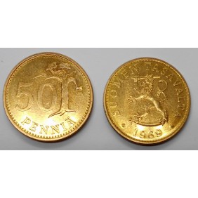 FINLAND 50 Pennia 1969