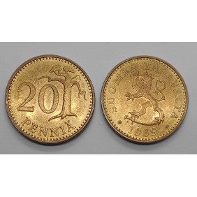 FINLAND 20 Pennia 1969