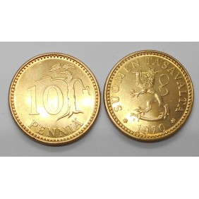FINLAND 10 Pennia 1970
