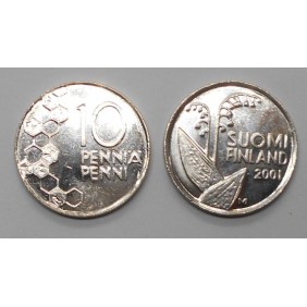FINLAND 10 Pennia 2001