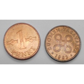 FINLAND 1 Penni 1963