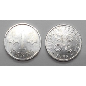 FINLAND 1 Penni 1969 aluminum