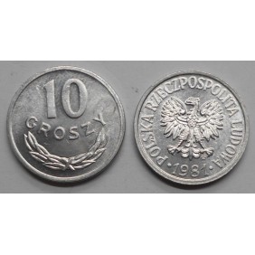 POLAND 10 Groszy 1981