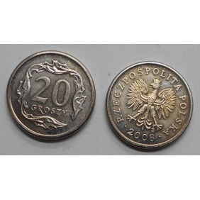 POLAND 20 Groszy 2008