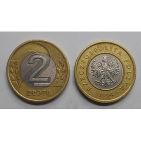 POLAND 2 Zlote 1994 Bimetallic