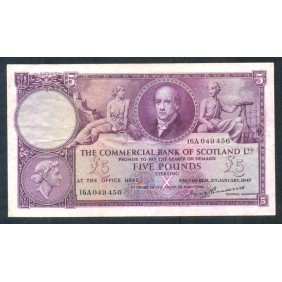 SCOTLAND 5 Pounds 1947