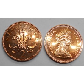 GREAT BRITAIN 2 Pence 1971...