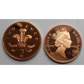 GREAT BRITAIN 2 Pence 1995...