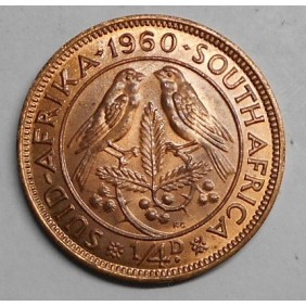 SOUTH AFRICA 1/4 Penny 1960