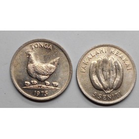 TONGA 5 Seniti 1975 FAO