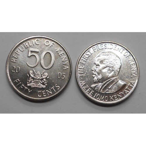 KENYA 50 Cents 2005