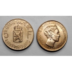 LUXEMBOURG 5 Francs 1962