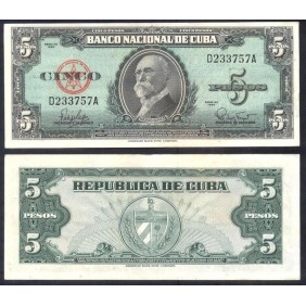 CUBA 5 Pesos 1960