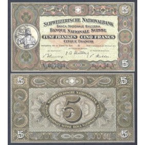 SWITZERLAND 5 Franken 1951