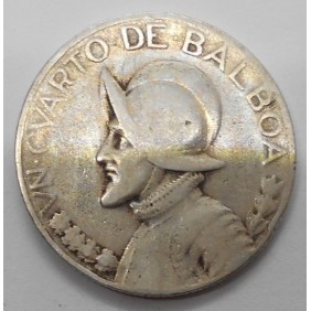 PANAMA 1/4 Balboa 1932 AG