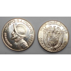PANAMA 1/2 Balboa 1966 AG