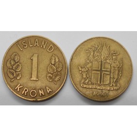 ICELAND 1 Krona 1946