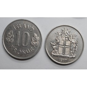 ICELAND 10 Kronur 1977