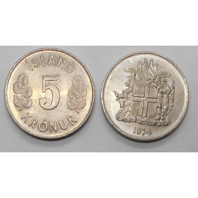 ICELAND 5 Kronur 1974