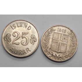 ICELAND 25 Aurar 1965