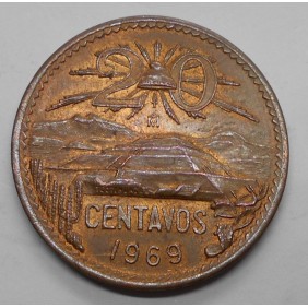 MEXICO 20 Centavos 1969