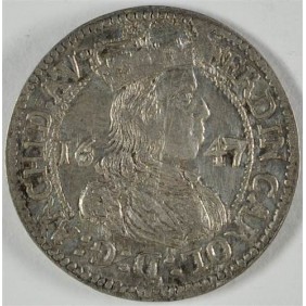 AUSTRIA 3 Kreuzer 1647 AG...
