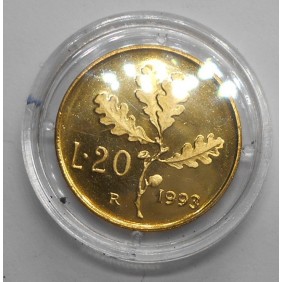 20 Lire 1993 Proof