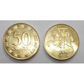 LITHUANIA 50 Centu 1999