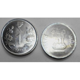 INDIA 1 Rupee 2011 B