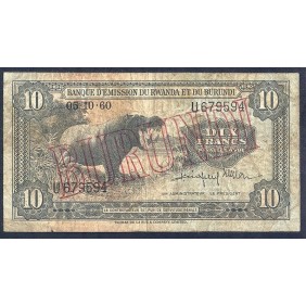 BURUNDI 10 Francs 1960 (1964)
