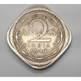 BRITISH INDIA 2 Annas 1940 C