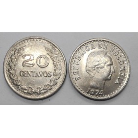 COLOMBIA 20 Centavos 1974