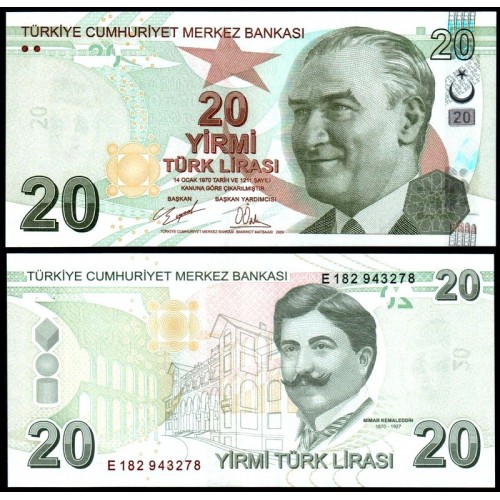TURKEY 20 Lira 2009 (2020)