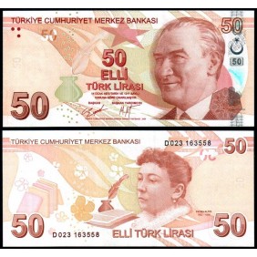 TURKEY 50 Lira 2009 (2020)