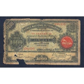 ANGOLA 1000 Reis 1909