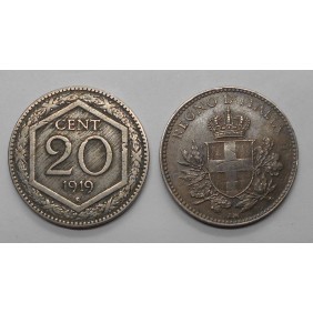 20 CENTESIMI 1919  ESAGONO...