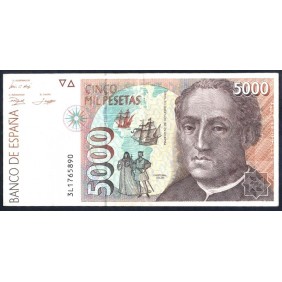SPAIN 5000 Pesetas 1992