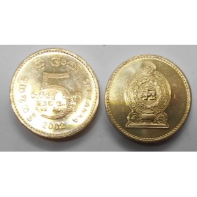 SRI LANKA 5 Rupees 2002