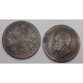 5 Centesimi 1861 N