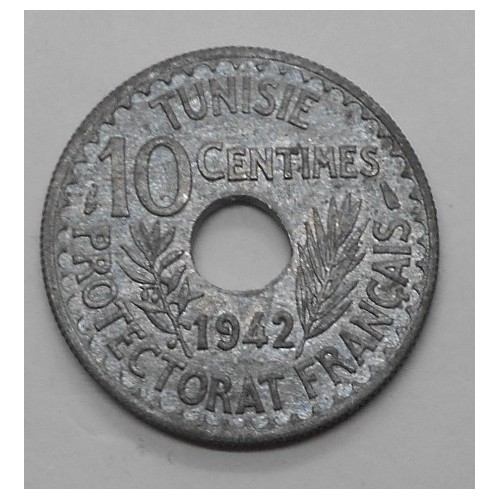 TUNISIA 10 Centimes 1942