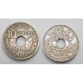 TUNISIA 10 Centimes 1918