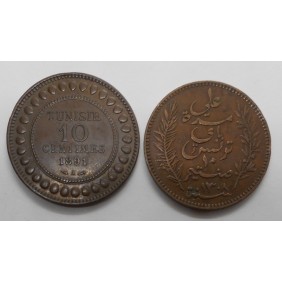 TUNISIA 10 Centimes 1891
