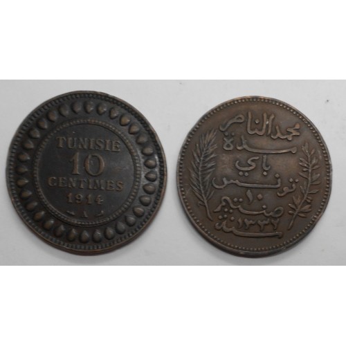 TUNISIA 10 Centimes 1914